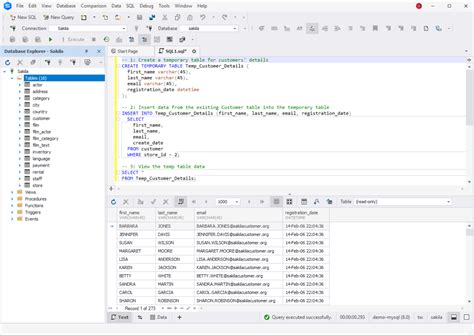 Afbeeldingsresultaten voor Temp Data in SQL
