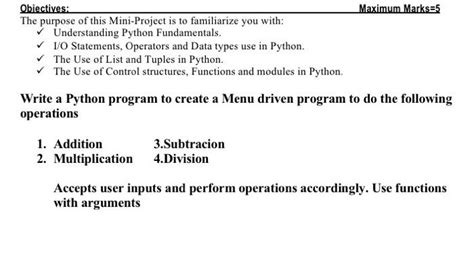 Image result for Create a Menu Driven Program in Python
