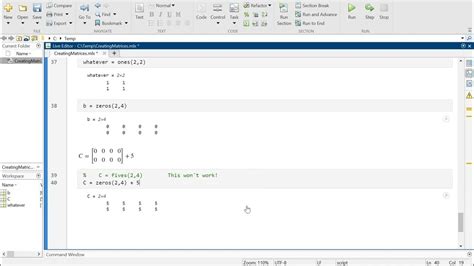 Toradh íomhá ar Ones MATLAB
