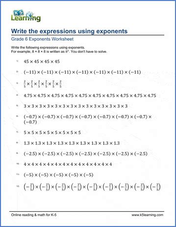 Afbeeldingsresultaten voor Exponent Word Problems