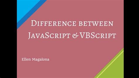 Image result for VBScript vs JavaScript