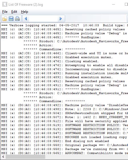 Toradh íomhá ar Log File Reader