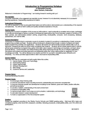 Image result for Programming Syllabus