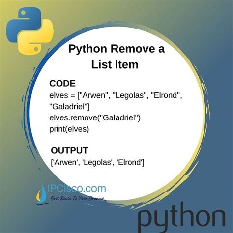 Afbeeldingsresultaten voor Remove Item From List Python
