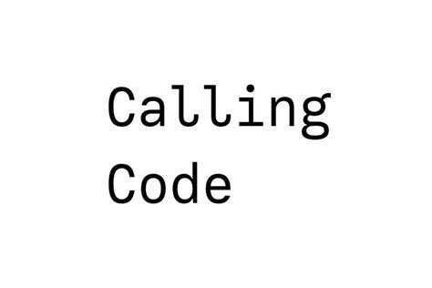 Calling Code Font に対する画像結果