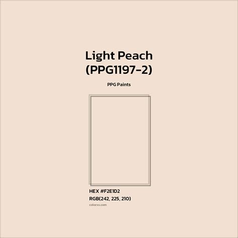 Color Code for Light Peach に対する画像結果