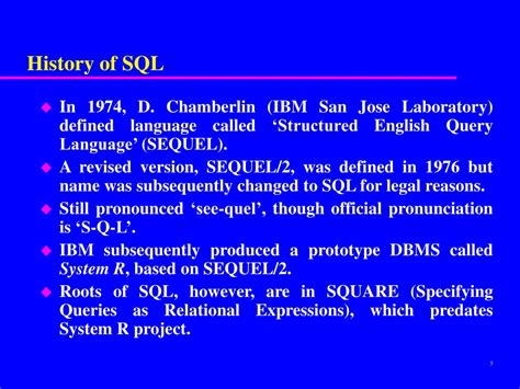 Image result for Original SQL Language