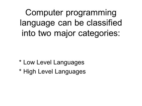 Image result for Programming Languages Classification