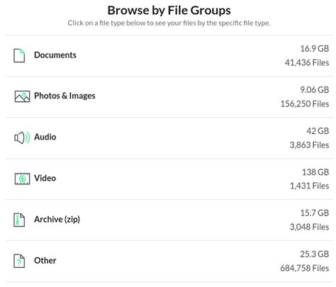 Toradh íomhá ar Browse File Types