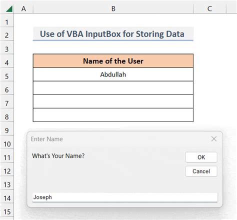 Afbeeldingsresultaten voor Dialog Box Input in Excel