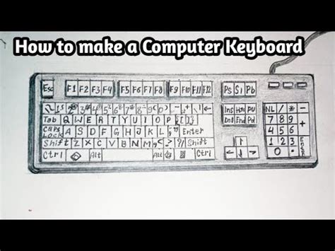 Toradh íomhá ar Computer Keyboard Easy Drawing