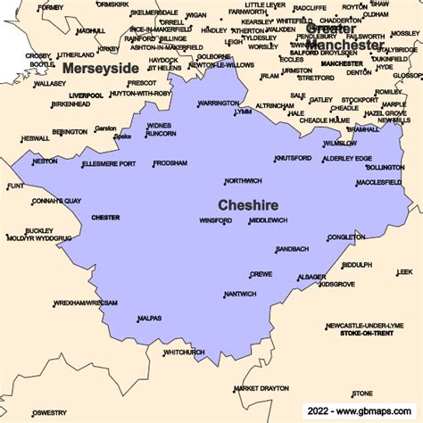 Toradh íomhá ar Cheshire Postcode Map