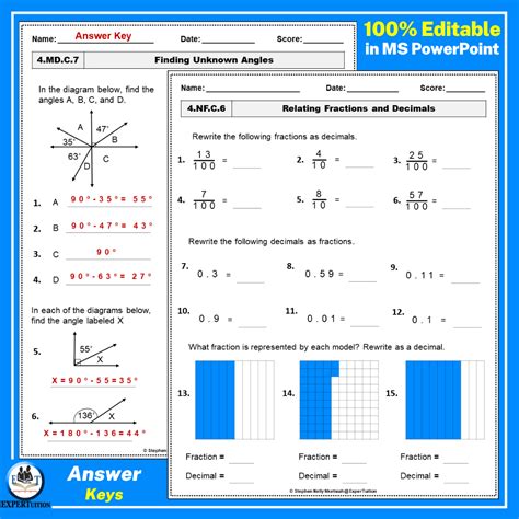 Image result for 4th Grade Math Worksheet Packet