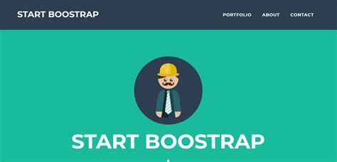 Bootstrap Simple Template Code に対する画像結果