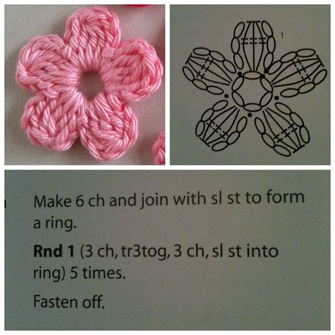 Basic Crochet Flower Tutorial に対する画像結果