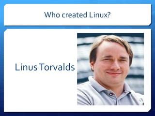 Toradh íomhá ar Who Created Linux