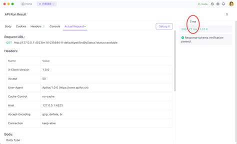 API Performance Testing Approach に対する画像結果