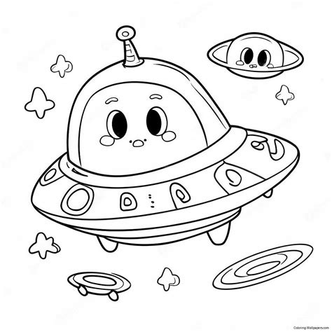 Image result for Alien Ship Coloring Page