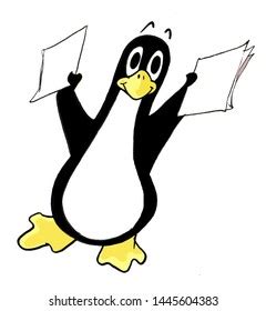 Image result for Linux Penguin Wave Hand