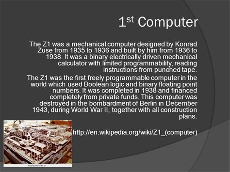 Image result for First Programmable Computer Z1