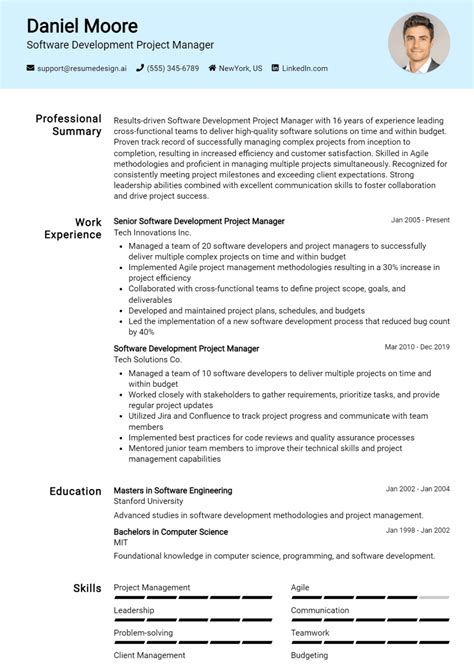 Image result for Agile Program Manager Resume Examples