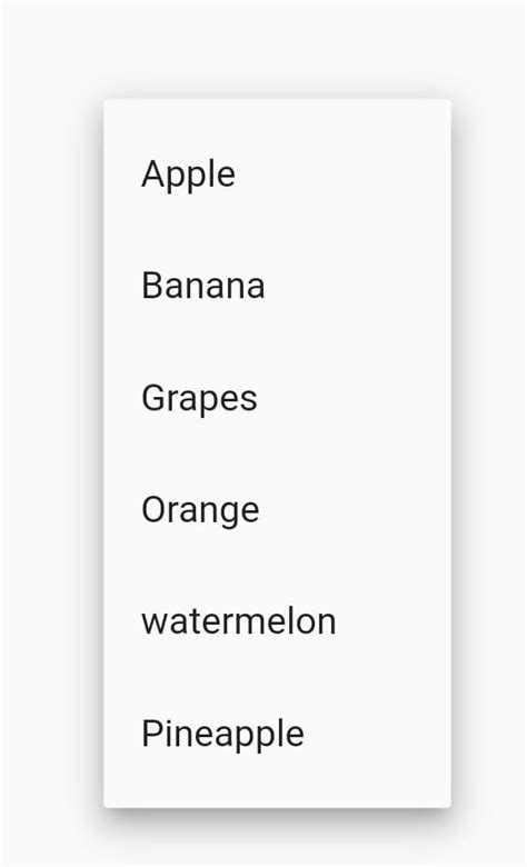 Image result for How to Create a Drop Down Menu Flutter