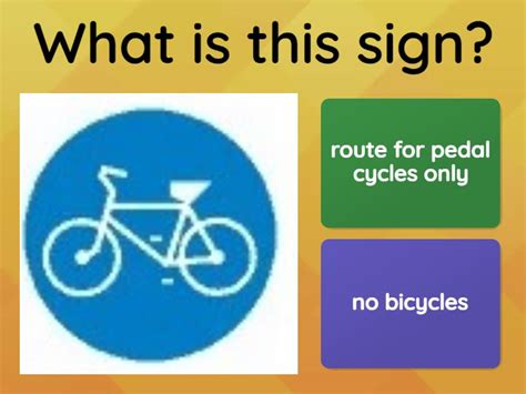 Road signs - Quiz