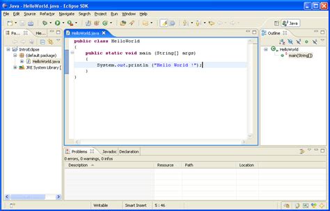 Toradh íomhá ar Java Micro Edition HelloWorld Program