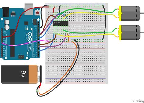 Image result for L293D Motor Driver Connection with Arduino