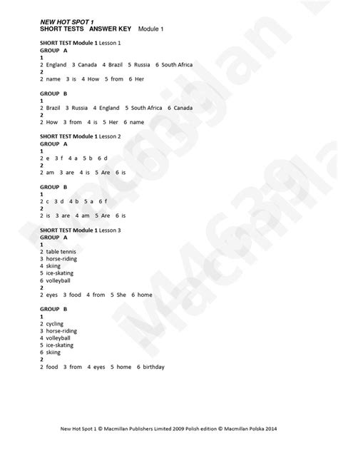 Toradh íomhá ar Module 1 Answer Key