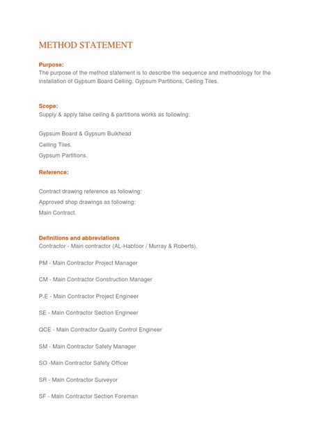 Image result for Gypsum Ceiling Method Statement