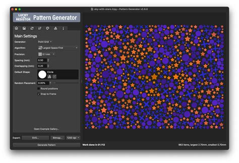 Python Pattern Generator に対する画像結果