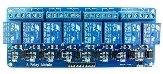 Image result for Relay Module 8 Channel for Arduino Back View