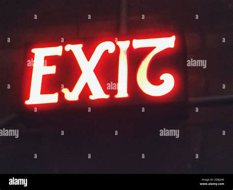 Image result for Neon Exit Sign