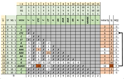 Dynamic Programming Table に対する画像結果
