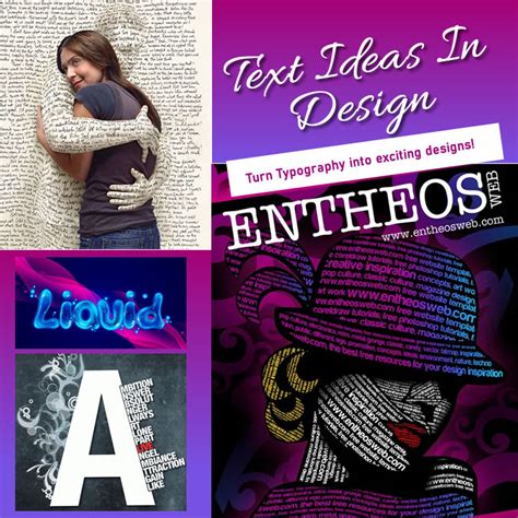Text Ideas in Design – Turn Typography into exciting designs! | EntheosWeb