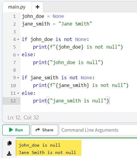 Toradh íomhá ar Python Null