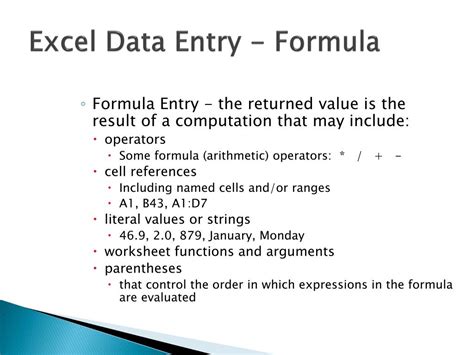 Image result for Excel Formulas for Data Entry