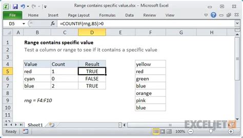 Image result for Range Excel-Formula