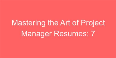 Toradh íomhá ar Art Program Manager Resume