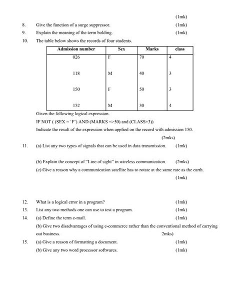 Image result for Computer Studies Questions and Answers