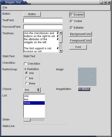Python Widget 的图像结果