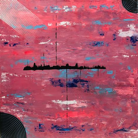 Acrylic Painting Alien Landscape に対する画像結果