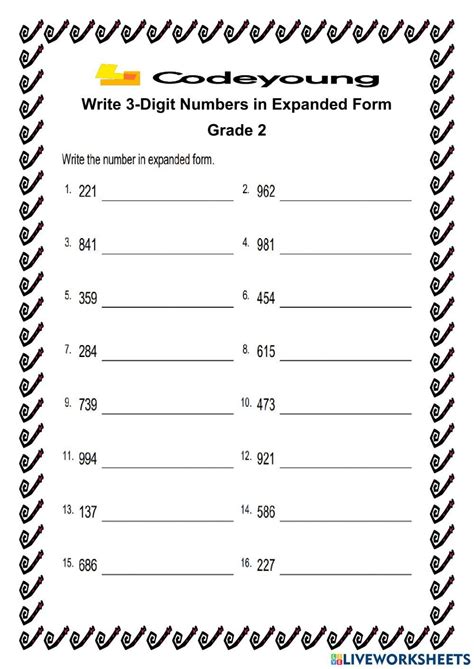 Image result for Expanded Form Activity for Grade 3
