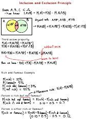Afbeeldingsresultaten voor Inclusion Exclusion Principle Probability