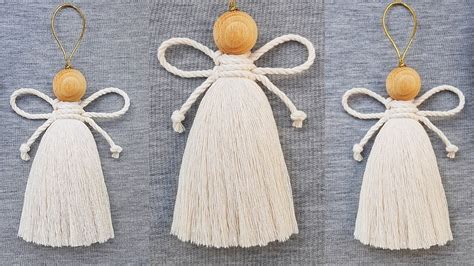 Toradh íomhá ar DIY Macrame Angel Tutorial Step by Step