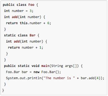Toradh íomhá ar Nested Class Program in Java