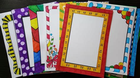 Toradh íomhá ar Project Work Border Designs