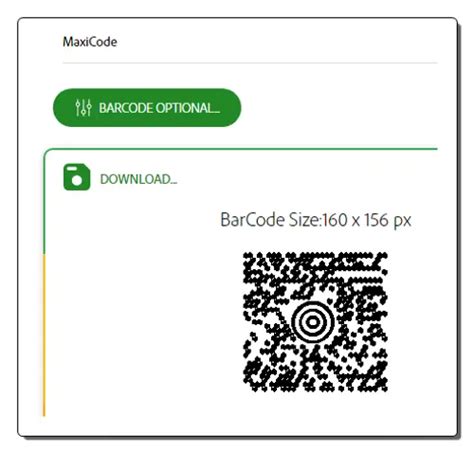 MaxiCode in Python Generator-साठीचा प्रतिमा निकाल