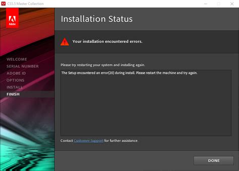 Afbeeldingsresultaten voor Adobe Installer Error Update Operating System